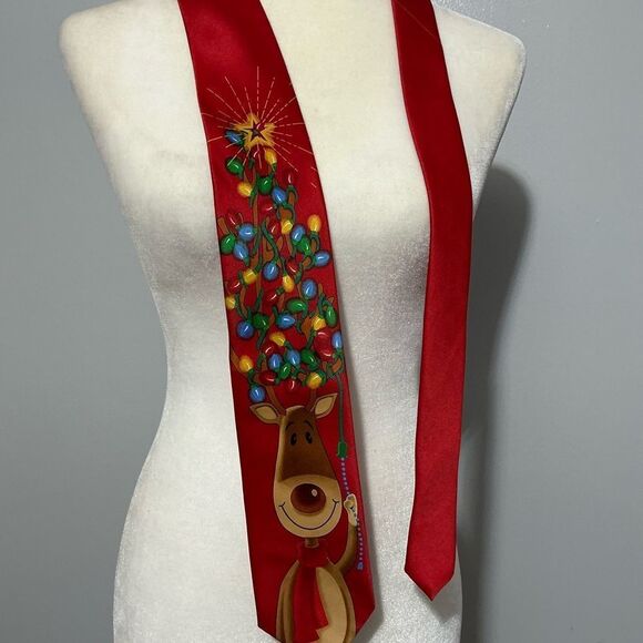 Hallmark Rudolph Christmas tie - Picture 2 of 6